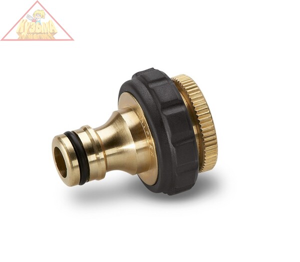 Штуцер латунный резьбовой G3/4 с переходной муфтой G1/2 Karcher 2.645-013.0