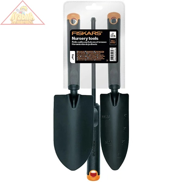 Набор: Совок Ergo™+Совок для рассады Ergo™+Нож для прополки Ergo™ FISKARS 1027681