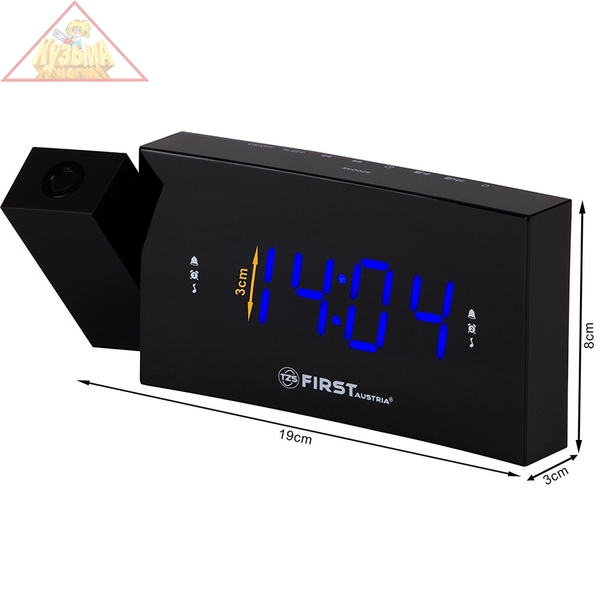 Радиочасы с проектором FIRST FA-2421-8 Black