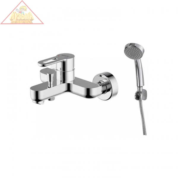 Смеситель для ванны с коротким изливом с аксессуарами Bravat Stream-D, арт. F637163C-B