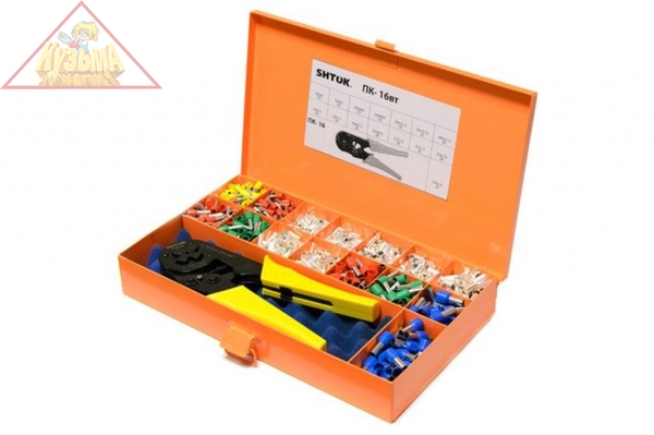 03110 ПК-16вт (в наборе с након.) Пресс-клещи SHTOK.