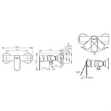 Смеситель для душа Bravat Louise TF9191183CP-01-RUS