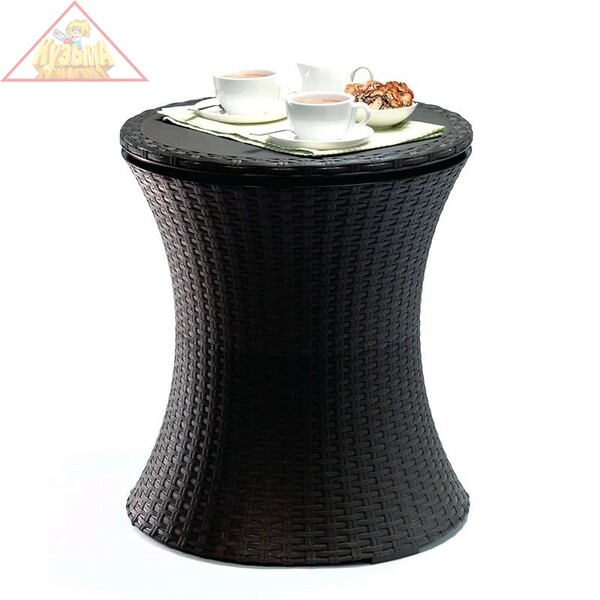 Столик-холодильник Keter COOL BAR RATTAN (17194548) графит, 230903