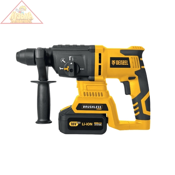 Перфоратор аккумуляторный BLRH-IB-26 Li-Ion, 18 В Denzel, 26701