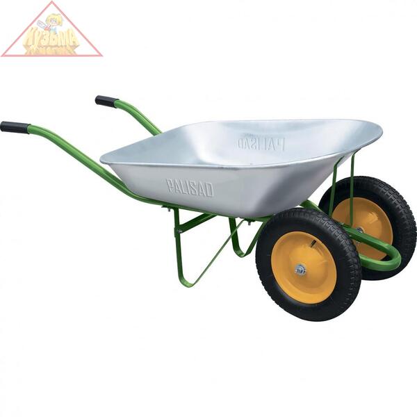 Тачка садовая, два колеса, грузоподъемность 170 кг, объем 78 л PALISAD