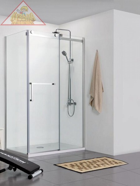 Душевой уголок прямоугольный с одной раздвижной дверью 1200х800х2000 мм BRAVAT WAVE арт BS120.3102S