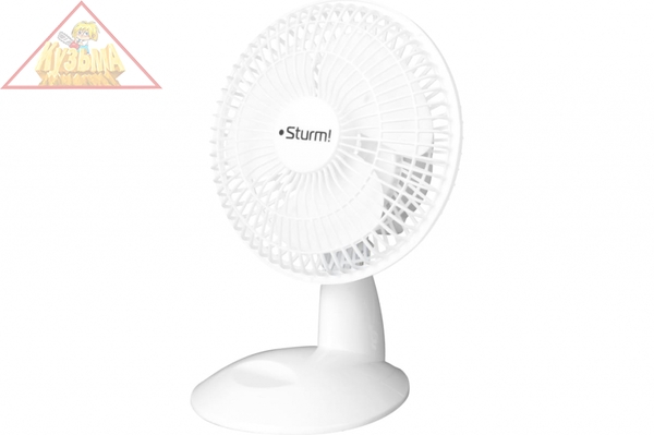 Вентилятор настольный, 15Вт, диаметр 15см, 2 режима, 3 лопасти Sturm!, арт. TF1501