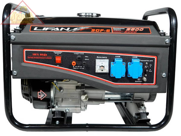 Генератор бензиновый LIFAN 3500 (3GF-6) (3/3,5кВт)