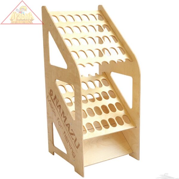 N-SS-03L Стойка для удилищ Namazu, под 35 шт., 400х375х850 мм, покрытая лаком/5/