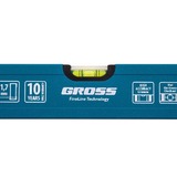 Уровень алюминиевый усиленный, 400 мм, 3 глазка Gross 33624