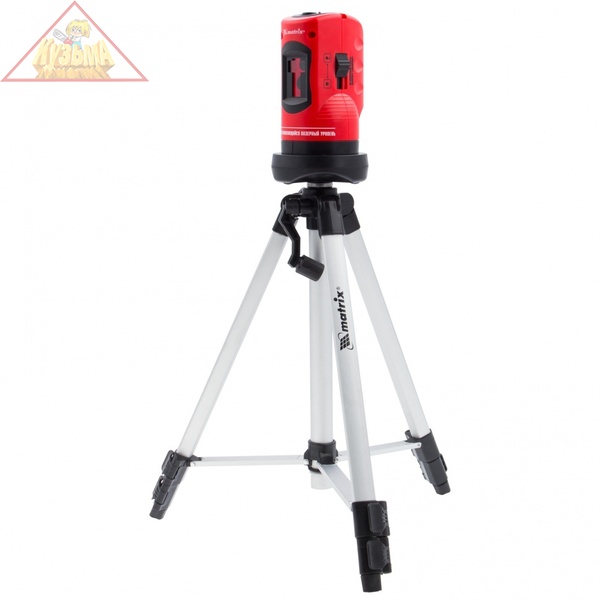 Уровень лазерный, 100 мм, штатив 1260 мм, самовыравнивающийся MATRIX 35023