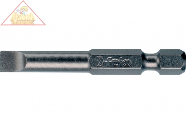 Бита плоская шлицевая серия Industrial E6.3, SL5.5x1 мм, 50 мм, 10 шт Felo, арт. 03052510