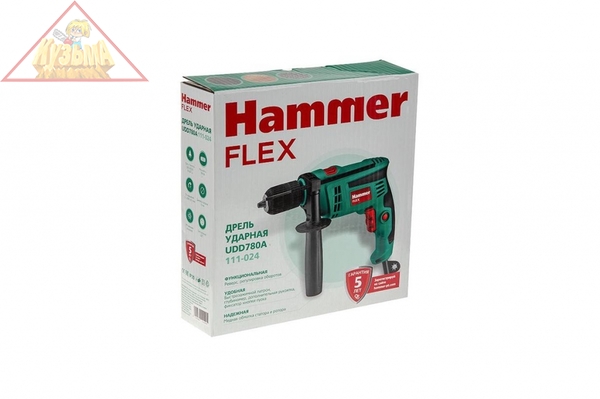 Дрель ударная HAMMER UDD780A (арт. 544540)