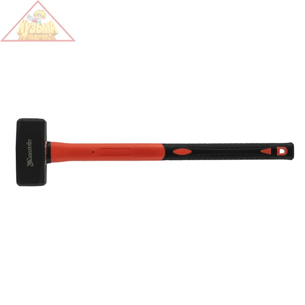Кувалда 4 кг, фибергласовая обрезиненная рукоятка 600 мм Matrix