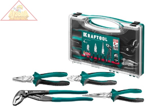 Набор губцевого инструмента EXTREM-4 Kraftool, арт. 22012