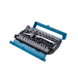 Набор торцевых головок, трещотка 120 зубьев, 41 предмет, 1/2", 1/4", CrV. Gross, арт. 14143