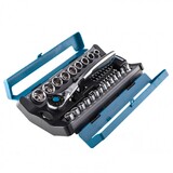 Набор торцевых головок, трещотка 120 зубьев, 41 предмет, 1/2", 1/4", CrV. Gross, арт. 14143