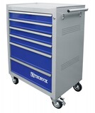 Инструментальная тележка THORVIK ТТ6GB-R 6-ти полочная (серая с синими полками)