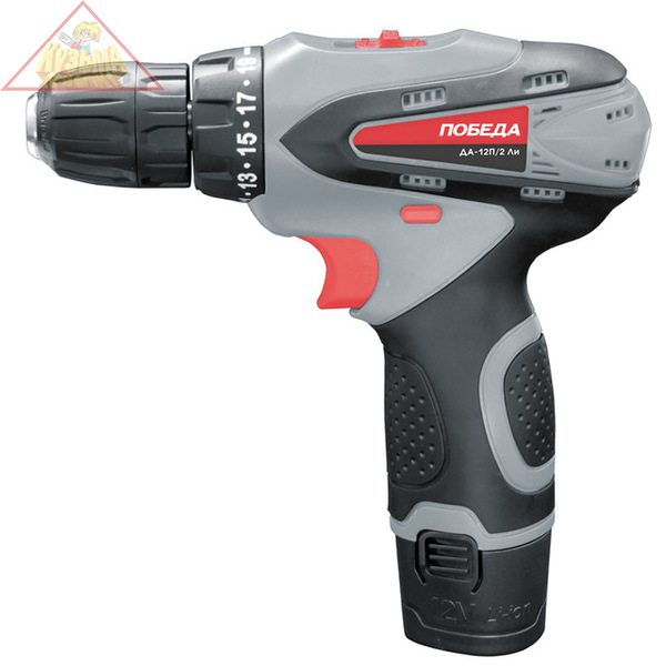 Дрель-шуруповерт аккумуляторная ПОБЕДА ДА-12/2 Ли 180201634