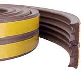 Самоклеящийся резиновый уплотнитель ЗУБР E-профиль, размер 9x4 мм, коричневый, 150 м 40931-150