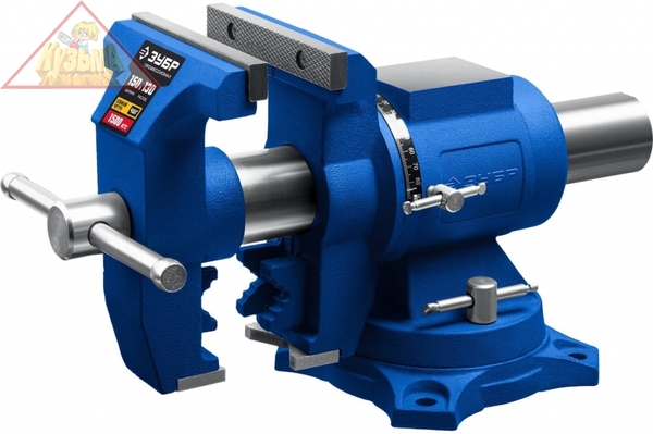 Многофункциональные слесарные тиски ЗУБР Эксперт-3d 150 мм 32712-150