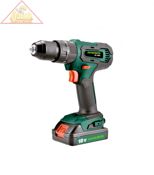 Аккумуляторная дрель-шуруповёрт Li-ion, 18 В, 3 Ач, 45 Нм, 13 мм, FAVOURITE DC 1803