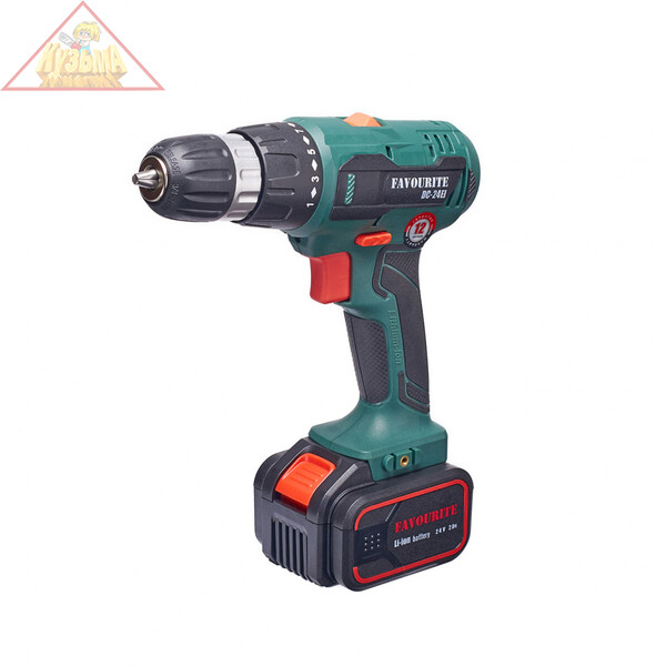 Аккумуляторный шуруповерт Favourite DC 24EL (24В, 2Ач, 34Нм Li-ion), арт. DC 24EL