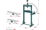 Пресс гидравлический KRAFTOOL PMP-12 с гидронасосом и манометром 12 т 43472-12