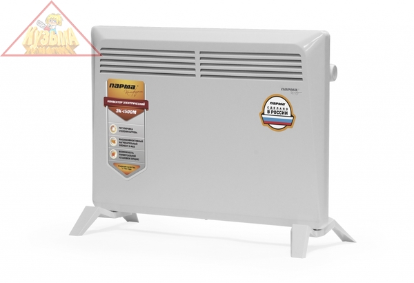 Конвектор ПАРМА Комфорт ЭК-1500М (1,5кВт, термостат, подставка, Х-образный нагреватель) РОССИЯ