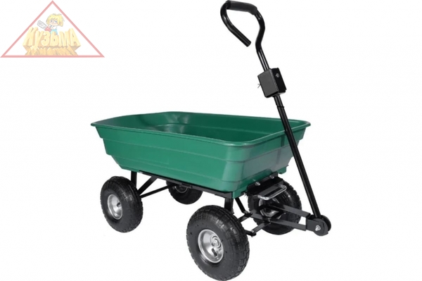 Садовая тележка-самосвал HELEX зеленая G201
