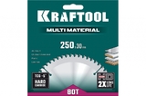 Диск пильный по алюминию Multi material 250x30 мм, 80Т KRAFTOOL 36953-250-30