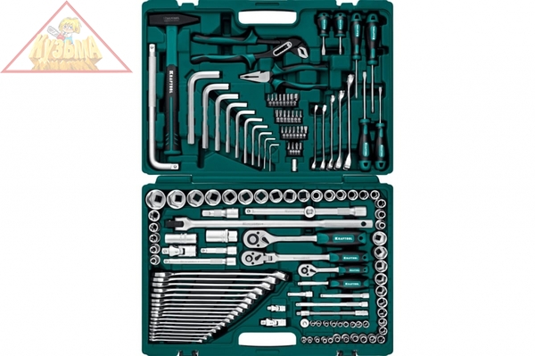 Универсальный набор инструмента KRAFTOOL Extrem-142 142 предм. (1/2"+3/8"+1/4"), арт. 27889-H142