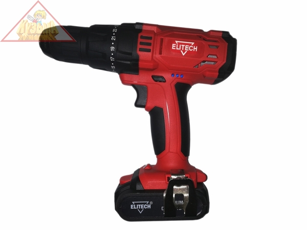 Аккумуляторная дрель-шуруповерт Elitech ДА 14СЛ2 191615