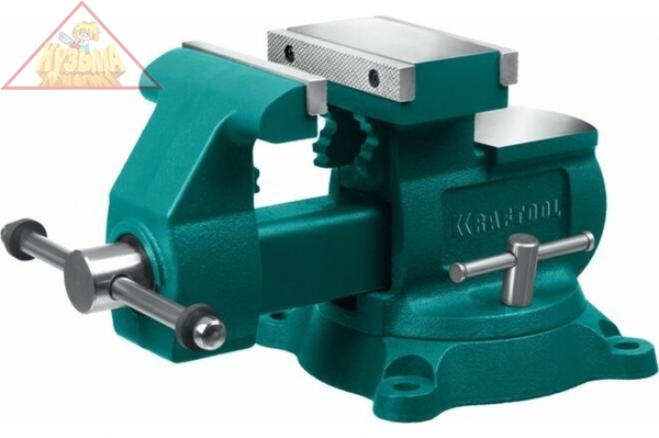 Слесарные тиски KRAFTOOL Reversible 200 мм, расход 368 мм 32705-200