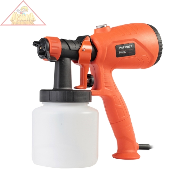 Краскопульт электрический PATRIOT SG 400, 400Вт, 500 мл/мин., Сопло: 2,5 мм. 170303400