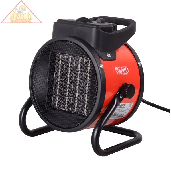 Тепловая электрическая пушка ТЭПК-2000K (керам.нагревательный элемент,круглая) Ресанта 67/1/24