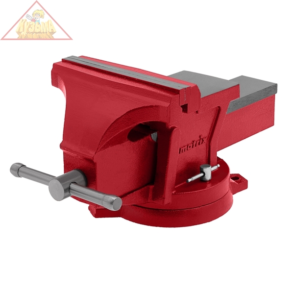 Тиски слесарные, 200 мм, поворотные, с наковальней Matrix (18603)