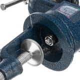 Тиски слесарные, настольные, поворотные, ширина рабочих губок 65мм, наковальня, Сибртех 18672