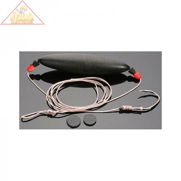 Y-RE-FK12 Оснастка готовая для ловли сома Yaman, шнур 25 м, груз 300 гр, крючки №8, на мотовиле