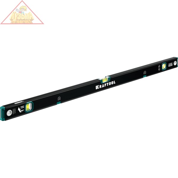 Магнитный уровень KRAFTOOL с зеркальным глазком 1200 мм 34785-120