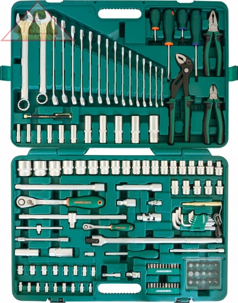 Набор инструмента универсальный 1/4", 1/2"DR, 142 предмета Jonnesway S04H524142S