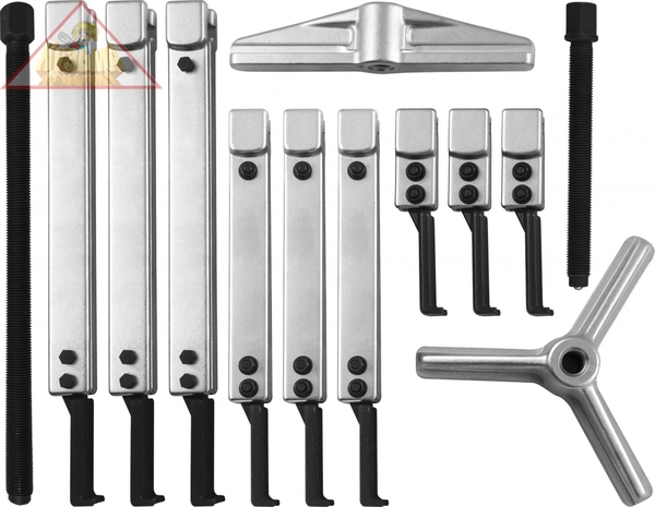 Съемник универсальный, американского типа со скользящими 2-3 захватами в наборе, диапазон захватов внутр./наружн. 60-160/40-120, глубина 100-250 мм Jonnesway AE310144S