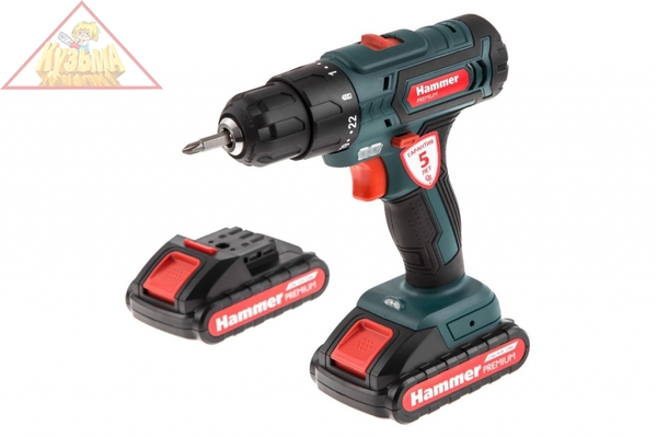 Дрель аккумуляторная HAMMER ACD143Li 2.0 PREMIUM (арт. 545448)