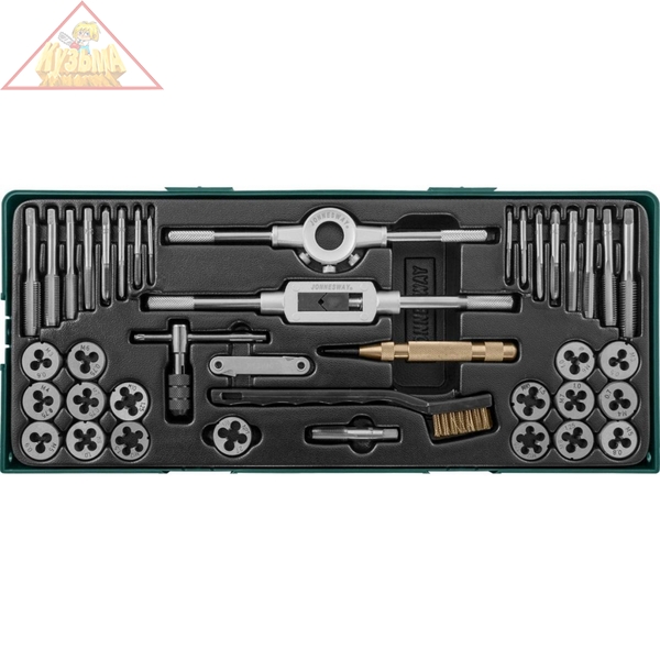 Набор метчиков и плашек с аксессуарами 40 предметов (ложемент) Jonnesway AG10001SP