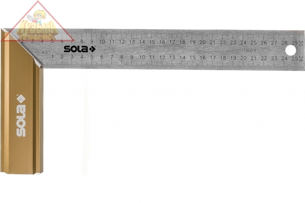 Столярный угольник (алюминий, 300х145 мм) SOLA SRB 300 56012201