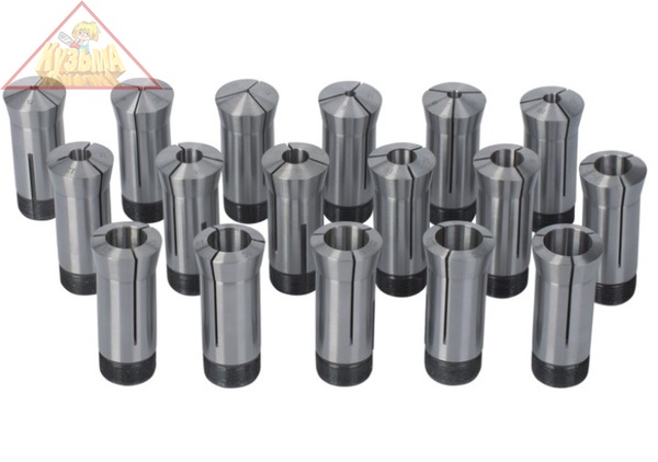 Набор цанг STALEX 5С (3-26 мм) 24 шт. для токарного станка C0636N, арт. 4581