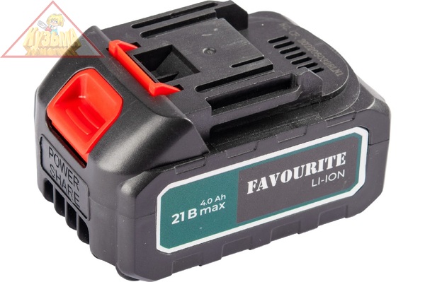 Батарея аккумуляторная Li-ion 21В, 4Ач, 1.1-1.3А One battery system FAVOURITE OBS 21/4