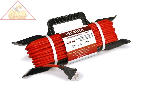 Удлинитель силовой на раме, СУ-2х1-20/1 (IP44) Ресанта, арт. 61/118/2