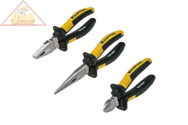 Набор губцевых инструментов KRAFT-MAX 3 штуки Kraftool 22011-H3