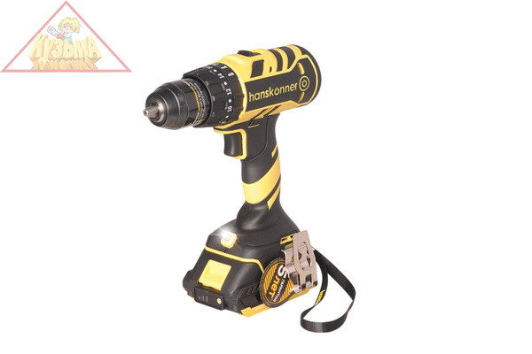 Аккумуляторный шуруповерт Hanskonner HCD1865I 1BatterySystem